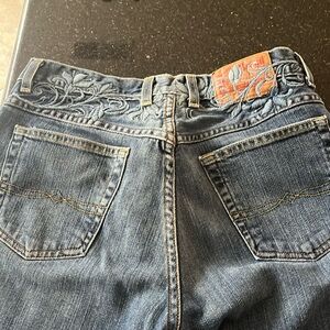 Lucky Jeans size 4 (27) Embroidered waist, button fly - Like New!